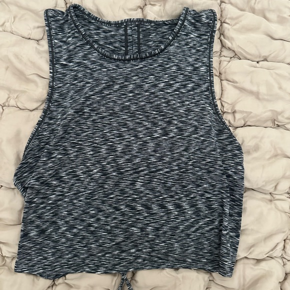 Lululemon Drawstring Back Cropped Tank - Picture 1 of 4